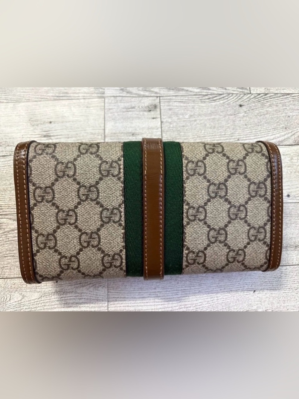 💯 Authentic Gucci Brown GG Supreme Canvas Sherryline Jackie WOC - Picture 6 of 10